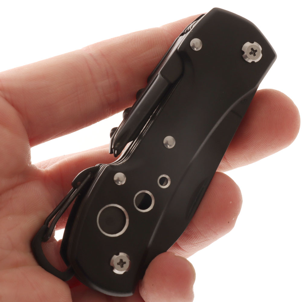 Multi-Function Pocket Knife with Aluminium Handle Black 6cm
