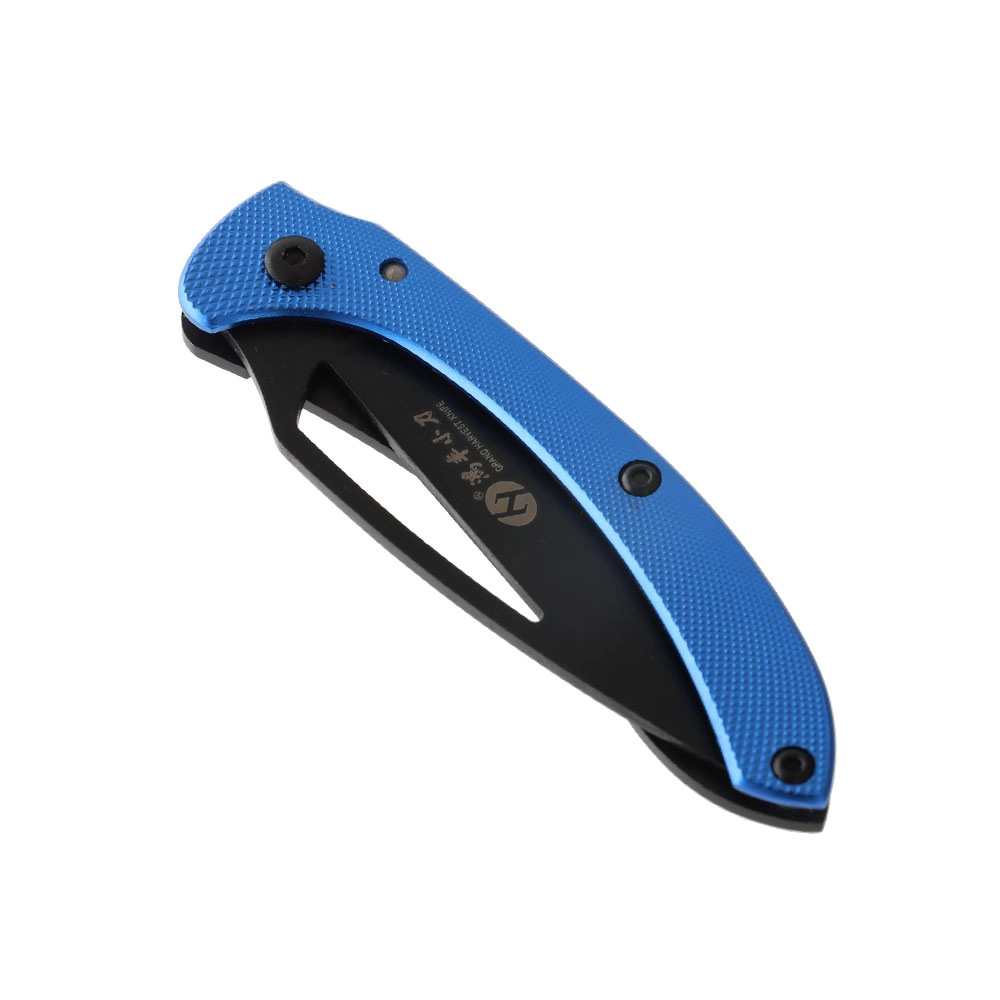 Folding Pocket Knife with Aluminium Handle 6cm Blue Folding Pocket Knife with Aluminium Handle 6cm Blue