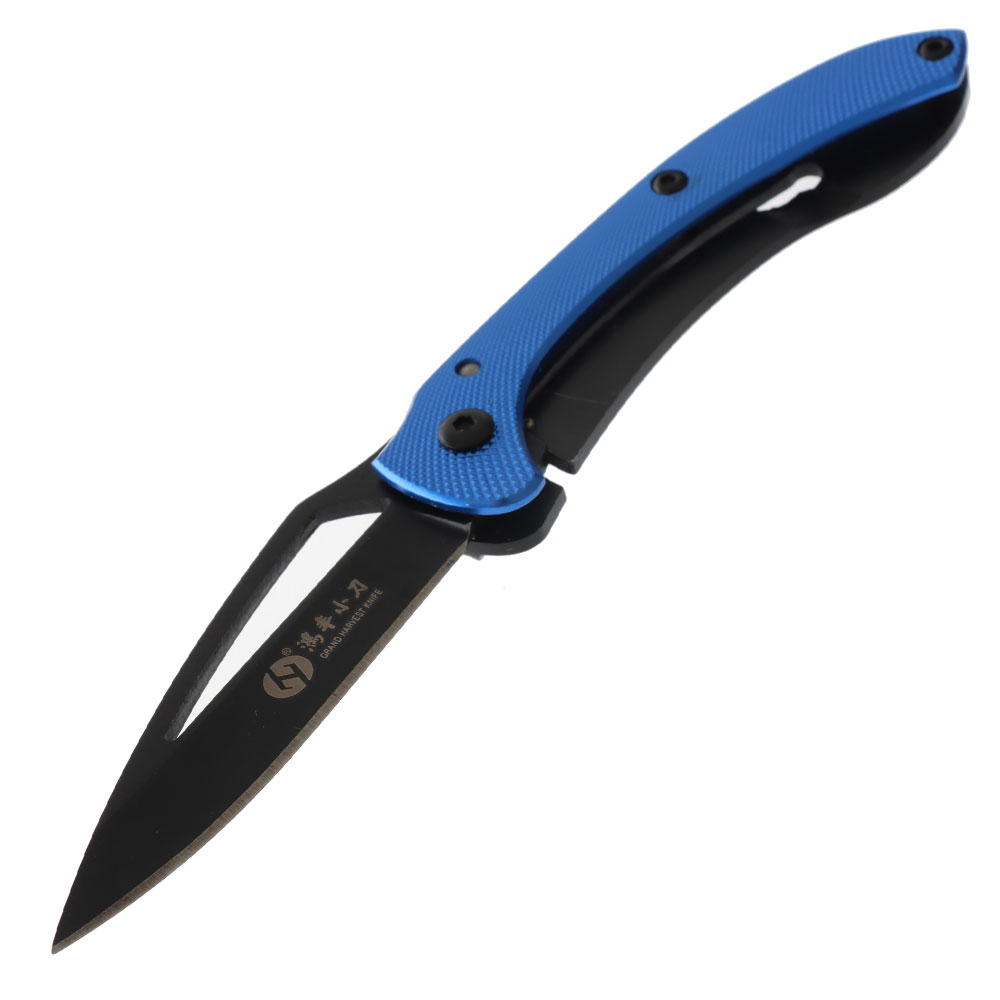 Folding Pocket Knife with Aluminium Handle 6cm Blue