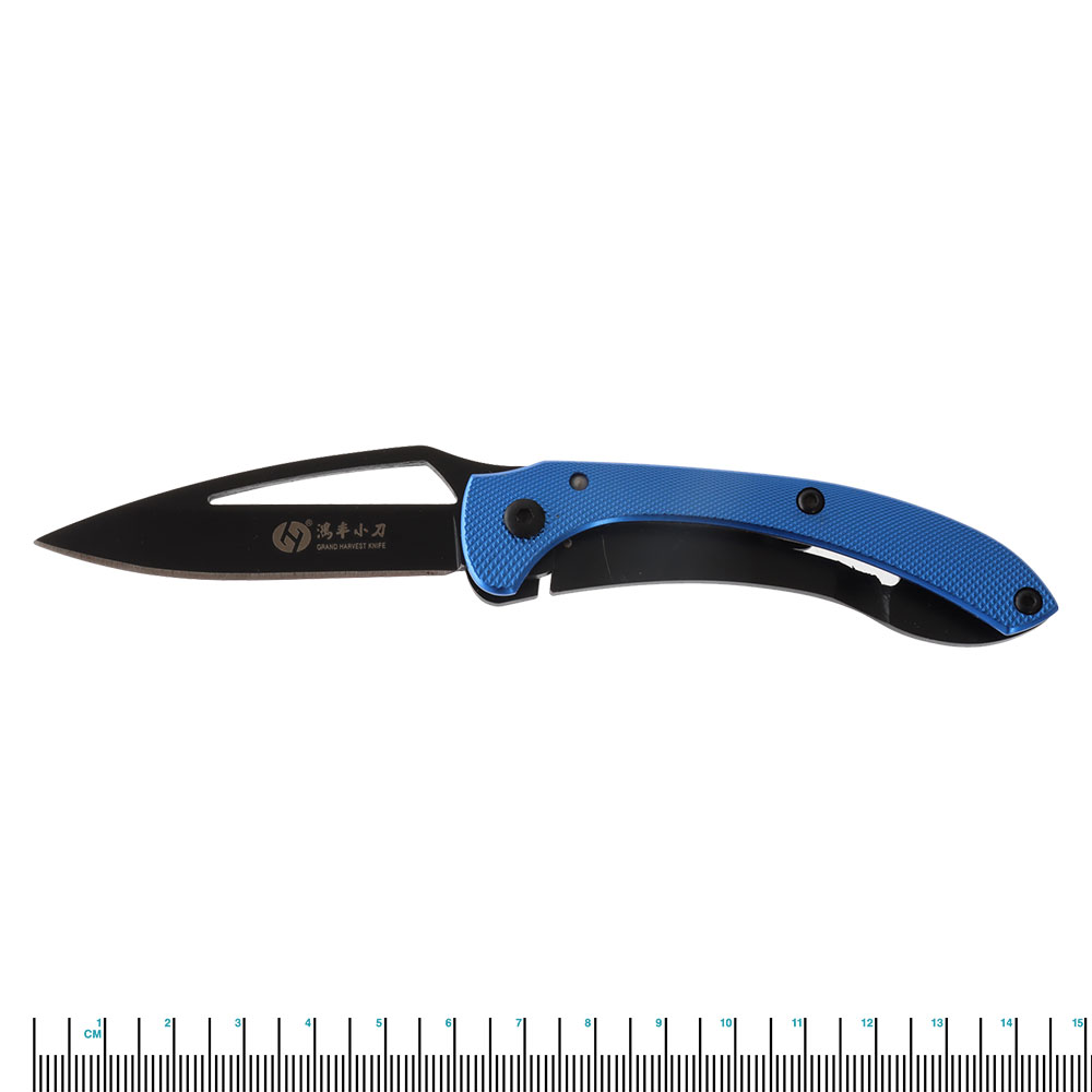 Folding Pocket Knife with Aluminium Handle 6cm Blue