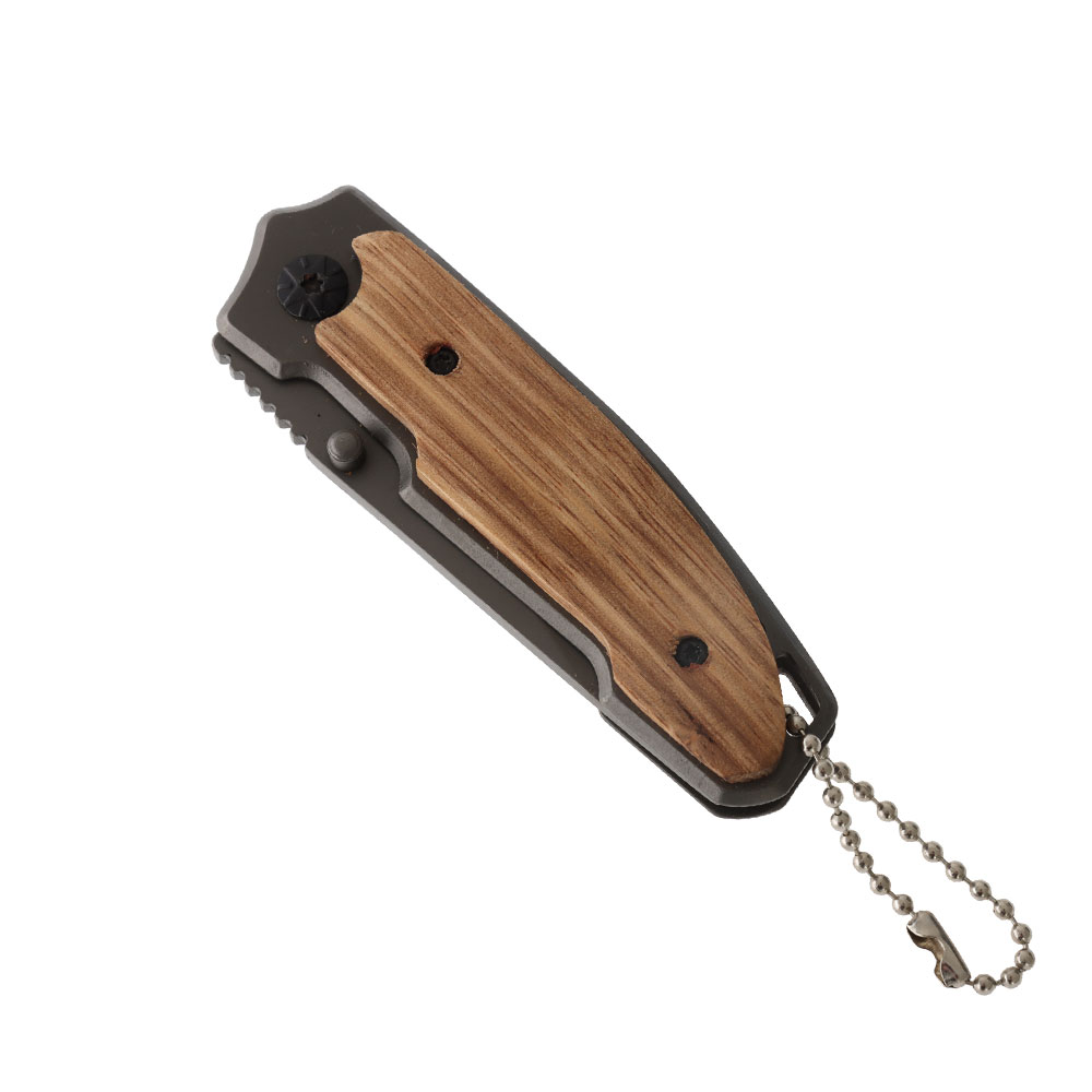 Folding Pocket Knife with Wooden Handle 6.4cm