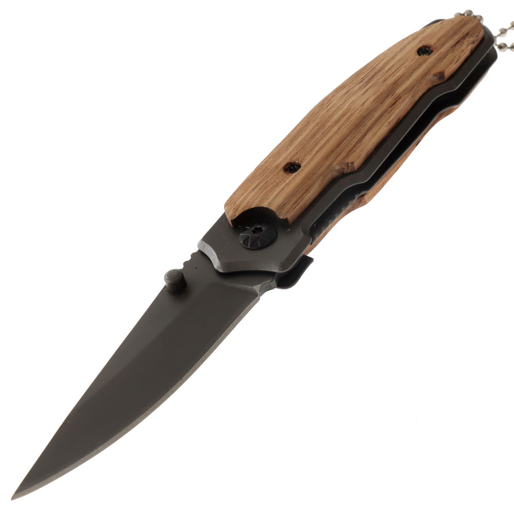 Folding Pocket Knife with Wooden Handle 6.4cm