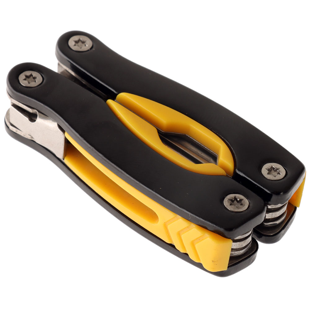 10-in1 Mini Multi Tool with Aluminium Handle Black