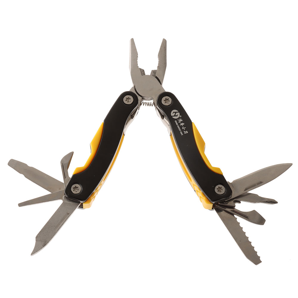 10-in1 Mini Multi Tool with Aluminium Handle Black