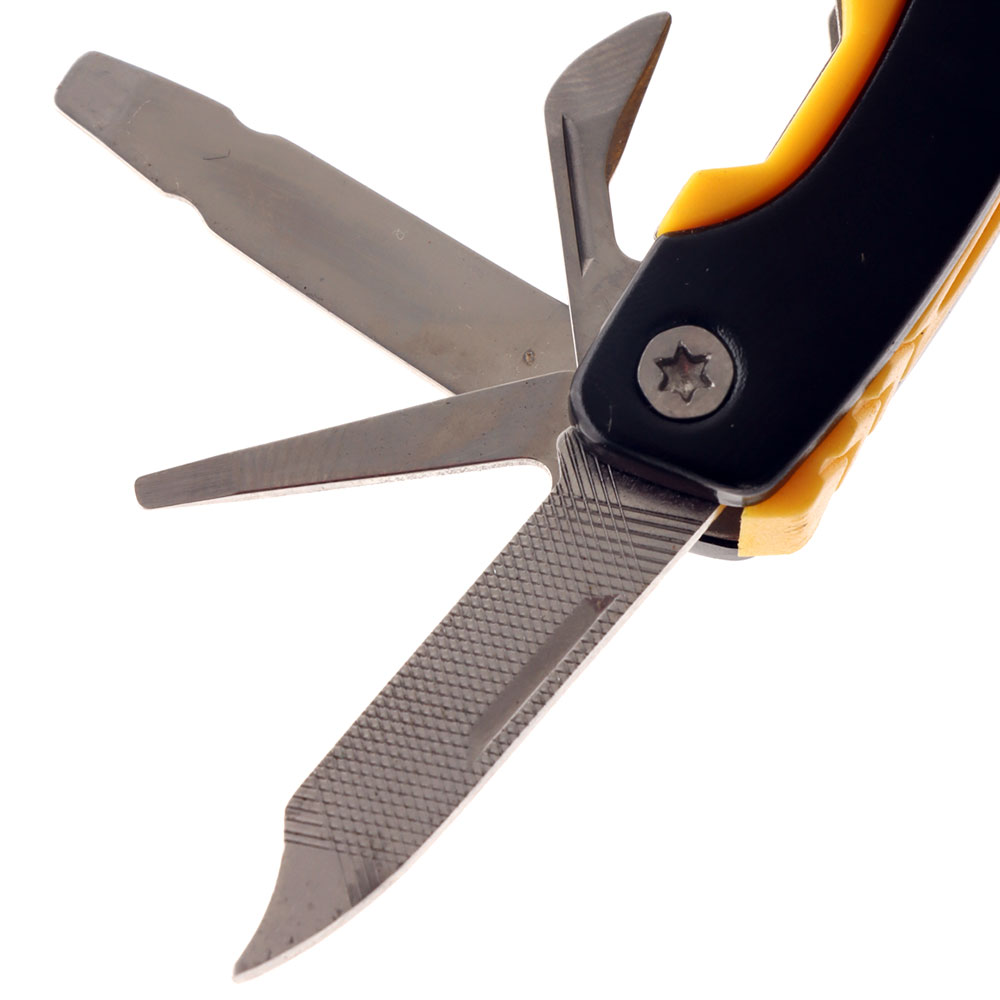 10-in1 Mini Multi Tool with Aluminium Handle Black