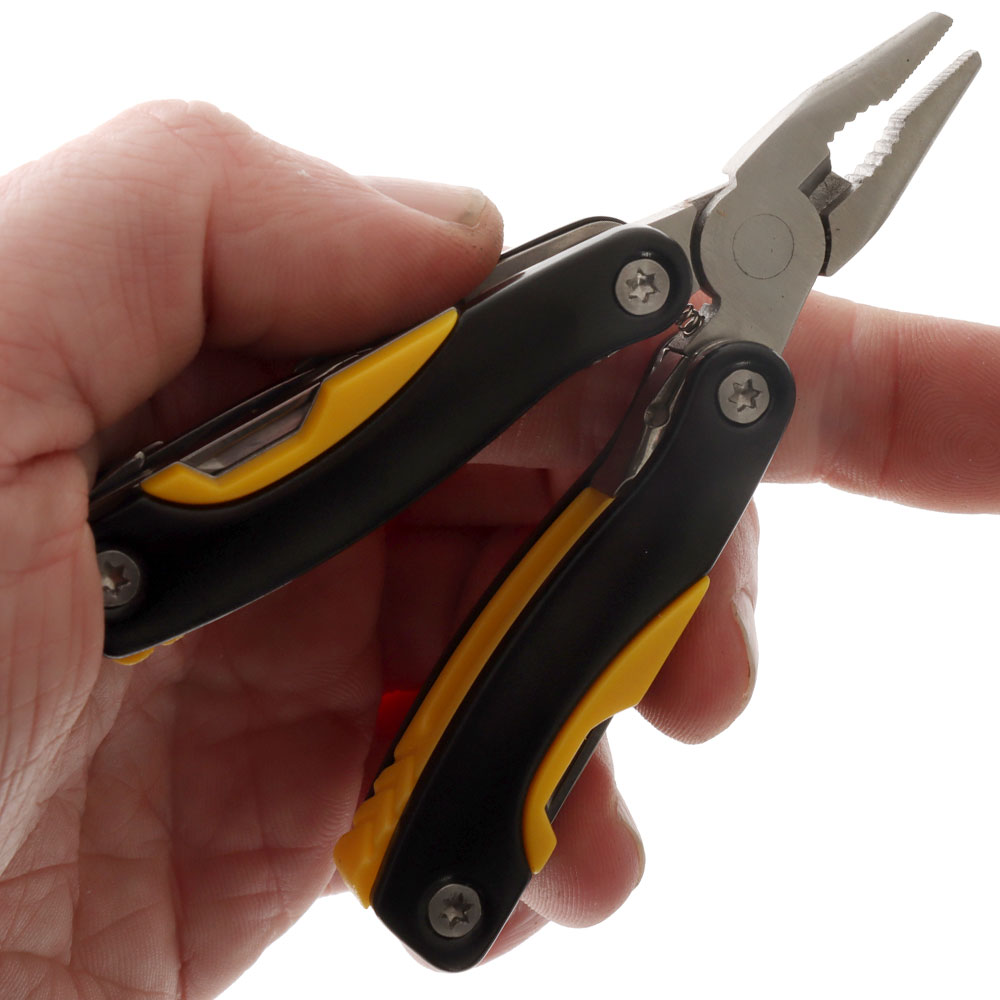 10-in1 Mini Multi Tool with Aluminium Handle Black