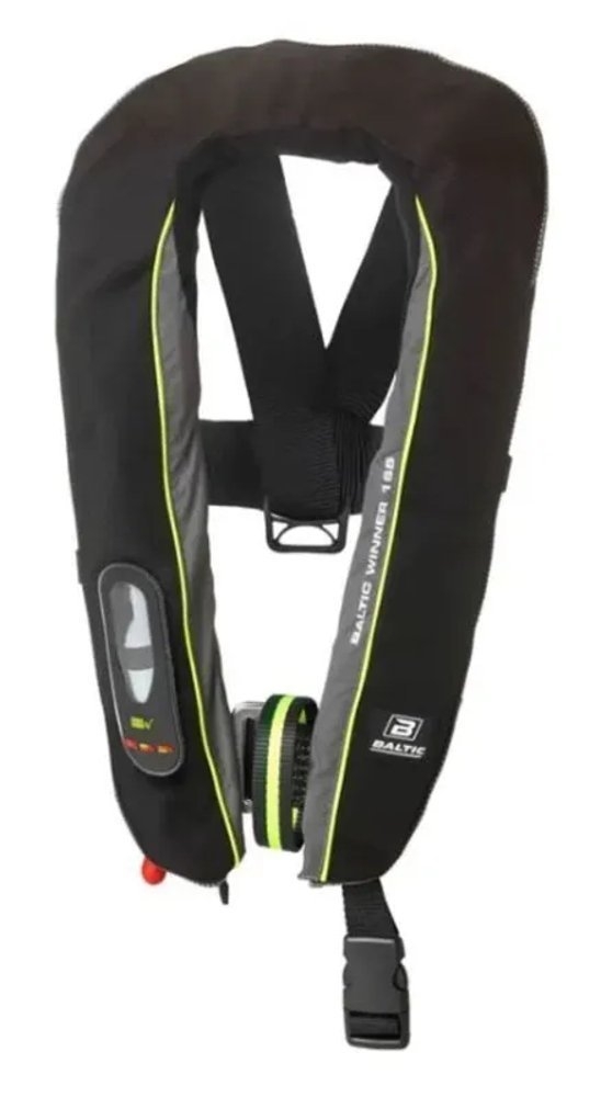 Baltic Winner 165 Inflatable Life Jacket Automatic Black/Grey 40-150kg