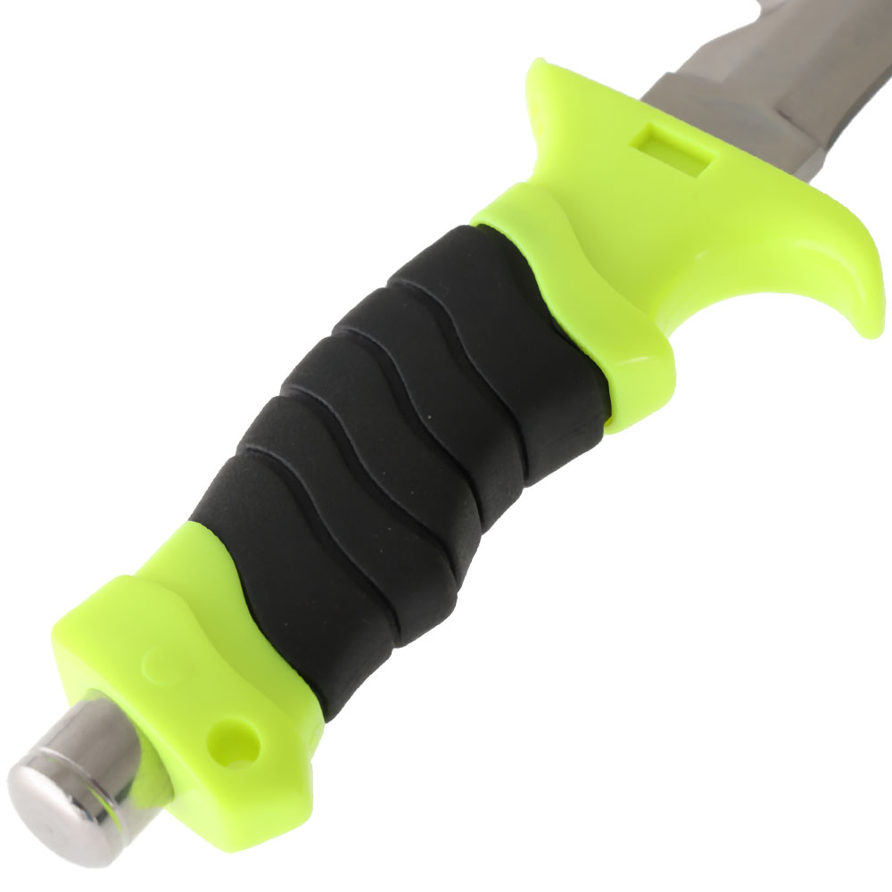 Sea Harvester Hi-Vis Paua Dive Knife with Sheath 14cm