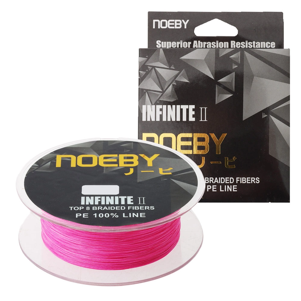 NOEBY Infinite II X8 PE Braid Pink 300m 20lb 0.190mm NOEBY Infinite II X8 PE Braid Pink 300m 20lb 0.190mm