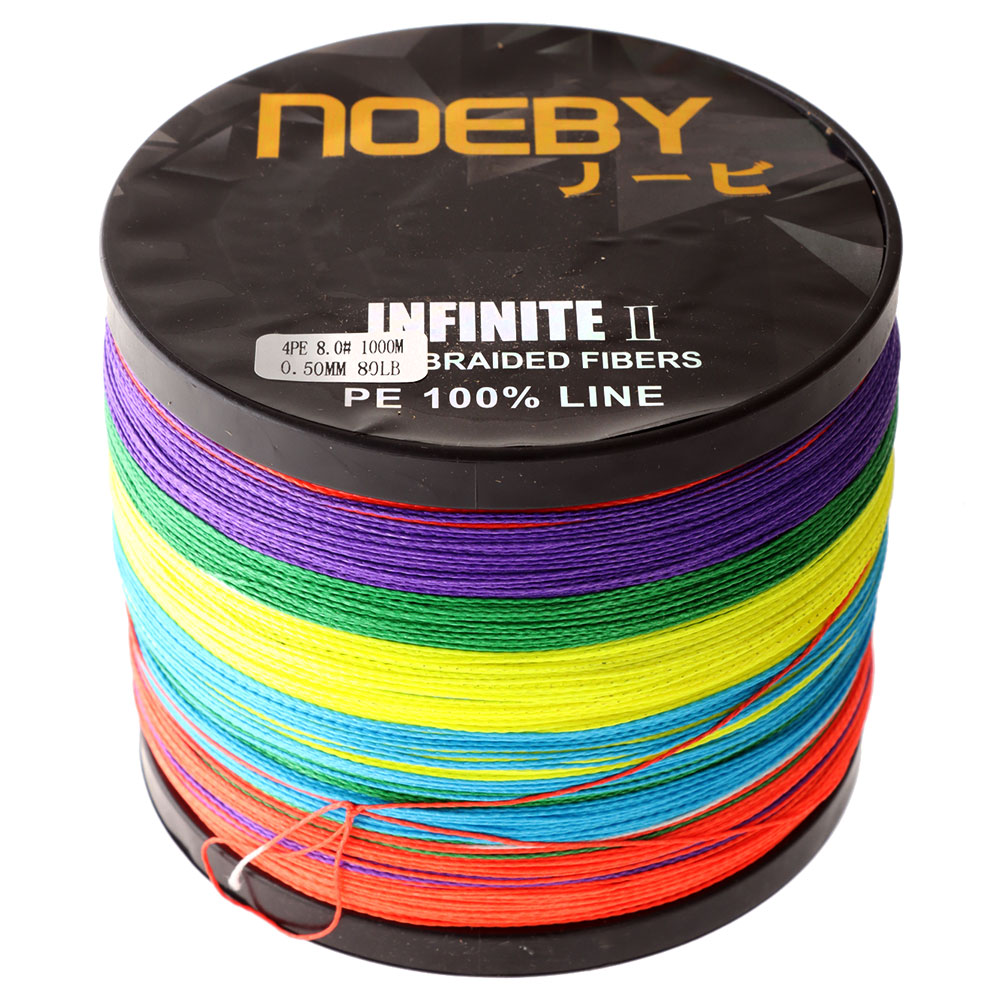 NOEBY Leisure X4 PE Braid Multi-Colour 1000m 80lb