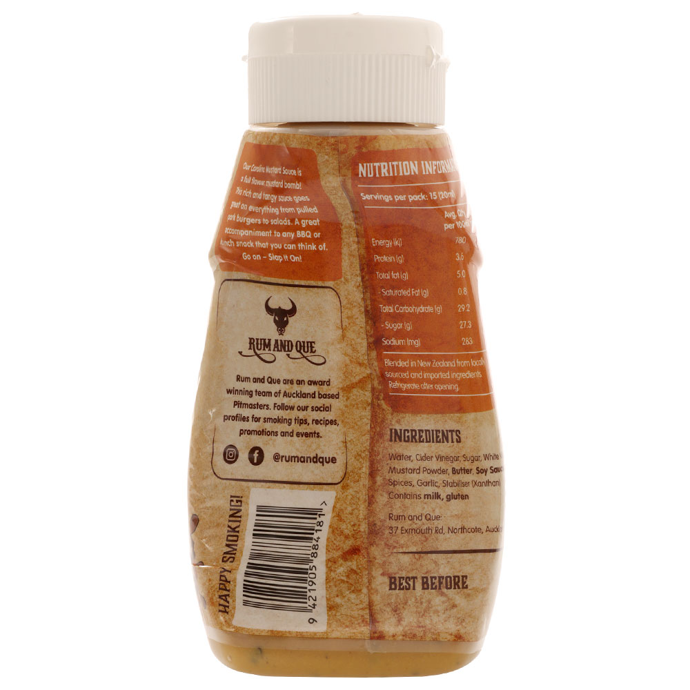 Rum and Que Carolina Mustard Sauce 300ml