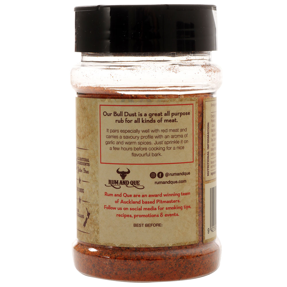 Rum and Que Bull Dust BBQ Rub 200g
