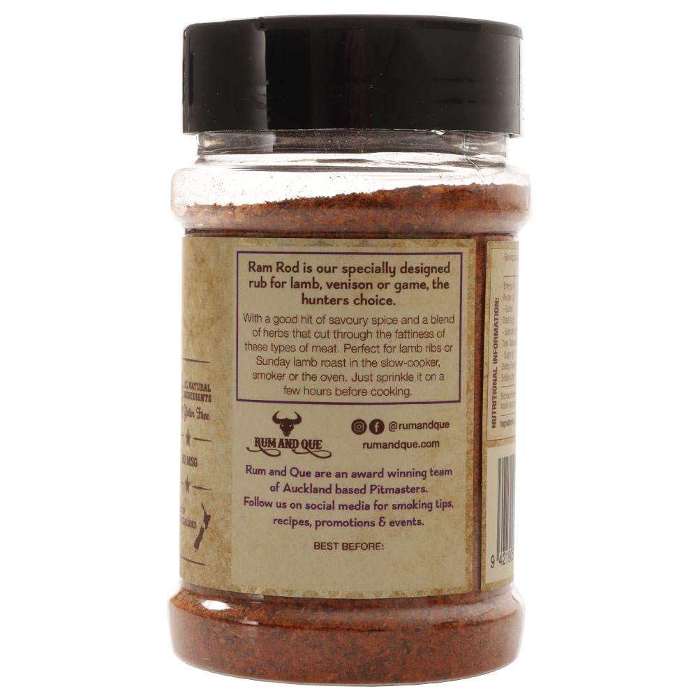 Rum and Que Ram Rod BBQ Rub 200g