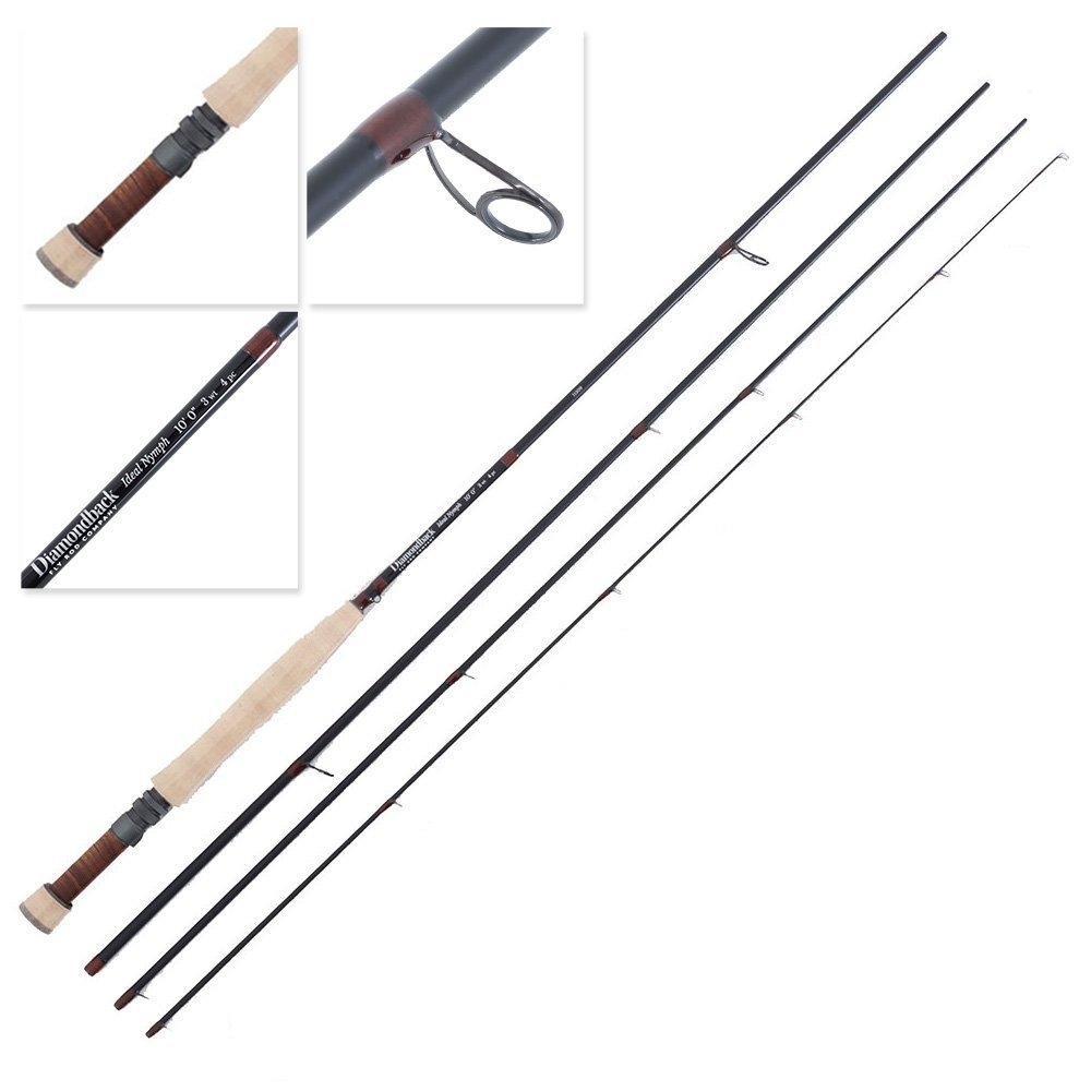 Diamondback Ideal Nymph Fly Rod 10ft 3WT 4pc