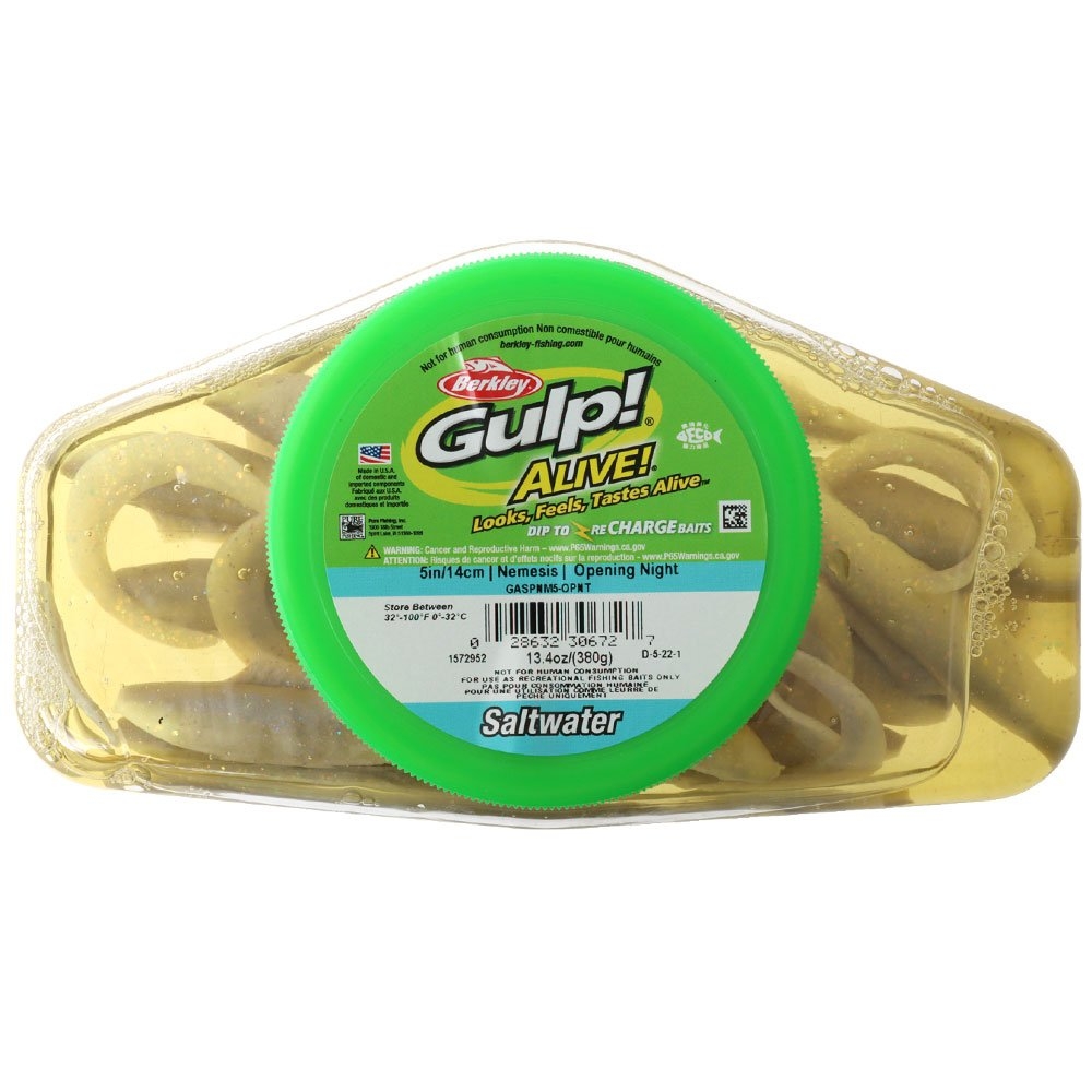 Berkley Gulp Alive Saltwater Nemesis Soft Bait Tub 5in/13cm
