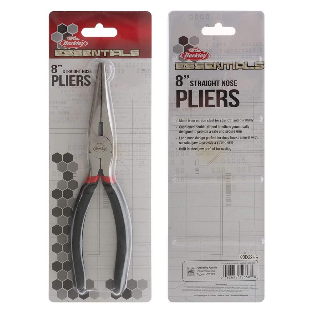 Berkley Essentials Long Nose Pliers 8in Berkley Essentials Long Nose Pliers 8in