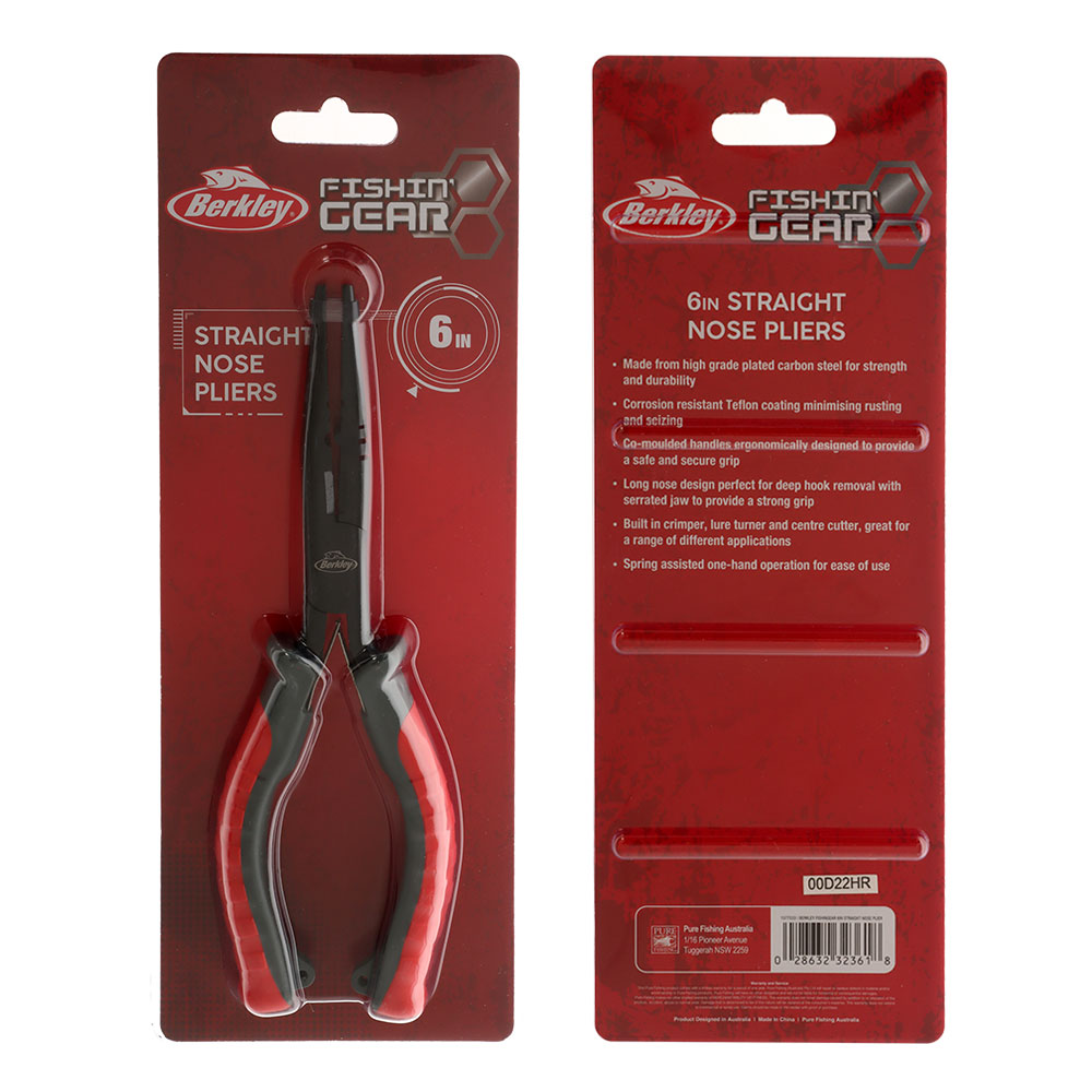 Berkley Fishing Gear Long Nose Pliers 15.24cm