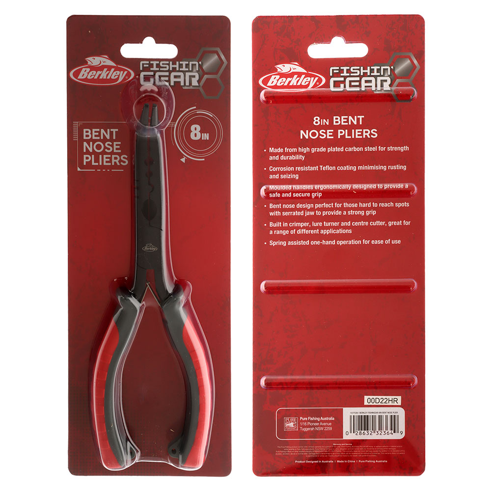 Berkley Fishing Gear Bent Nose Pliers 8in