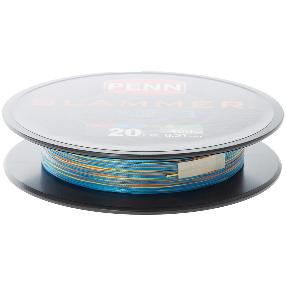 PENN Slammer Superline X8 Multicolour Braid 400m 20lb PE2 0.21mm