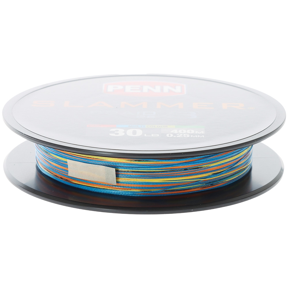 PENN Slammer Superline X8 Multicolour Braid 400m 30lb PE3 0.25mm