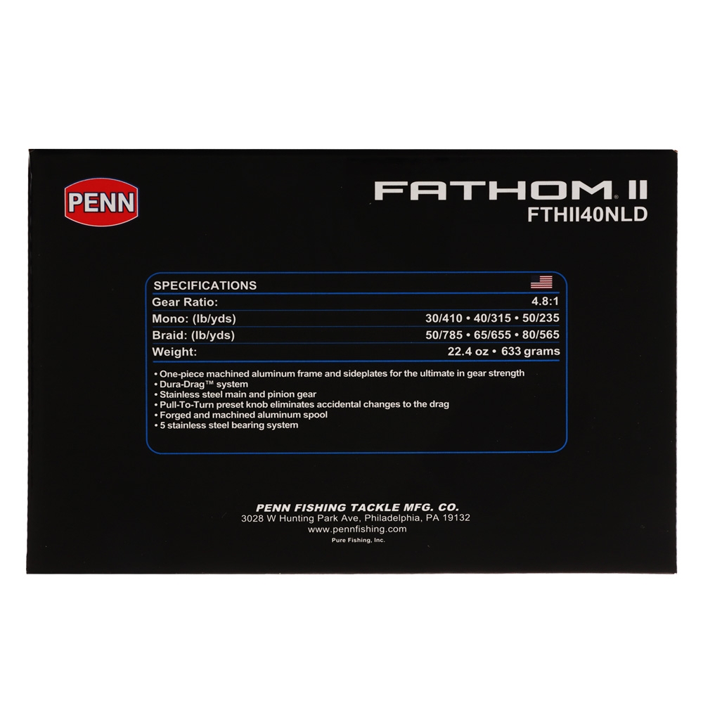 PENN Fathom II 40N Lever Drag Reel