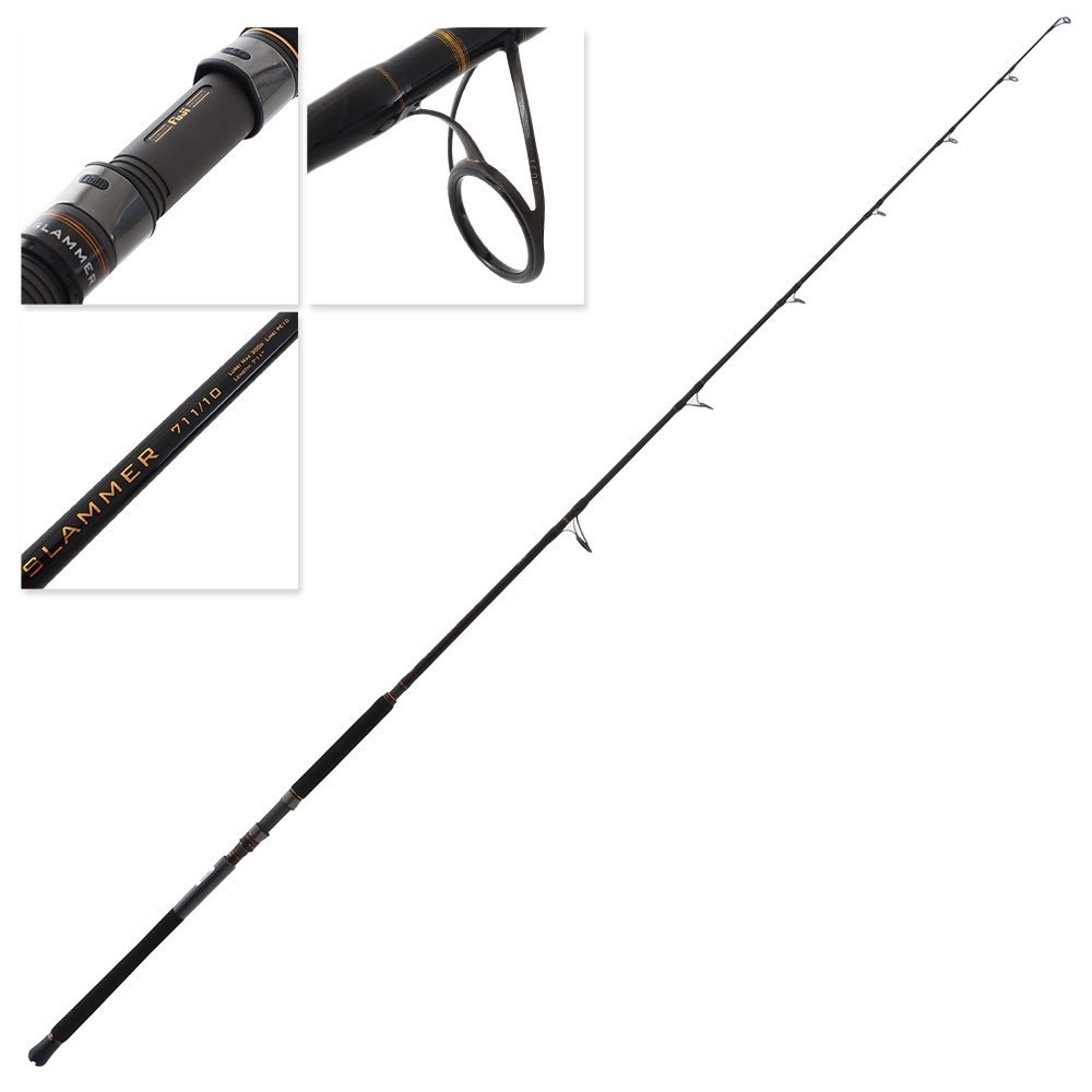 PENN Slammer 7500 IV Heavy Duty Stickbait Topwater Combo incl Braid 80-130lb 7ft 11in 2pc
