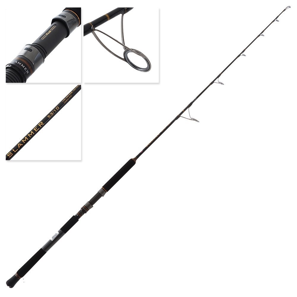 PENN Slammer 7500 IV Heavy Duty Jigging Combo incl Braid 80-130lb 5ft 3in 1pc