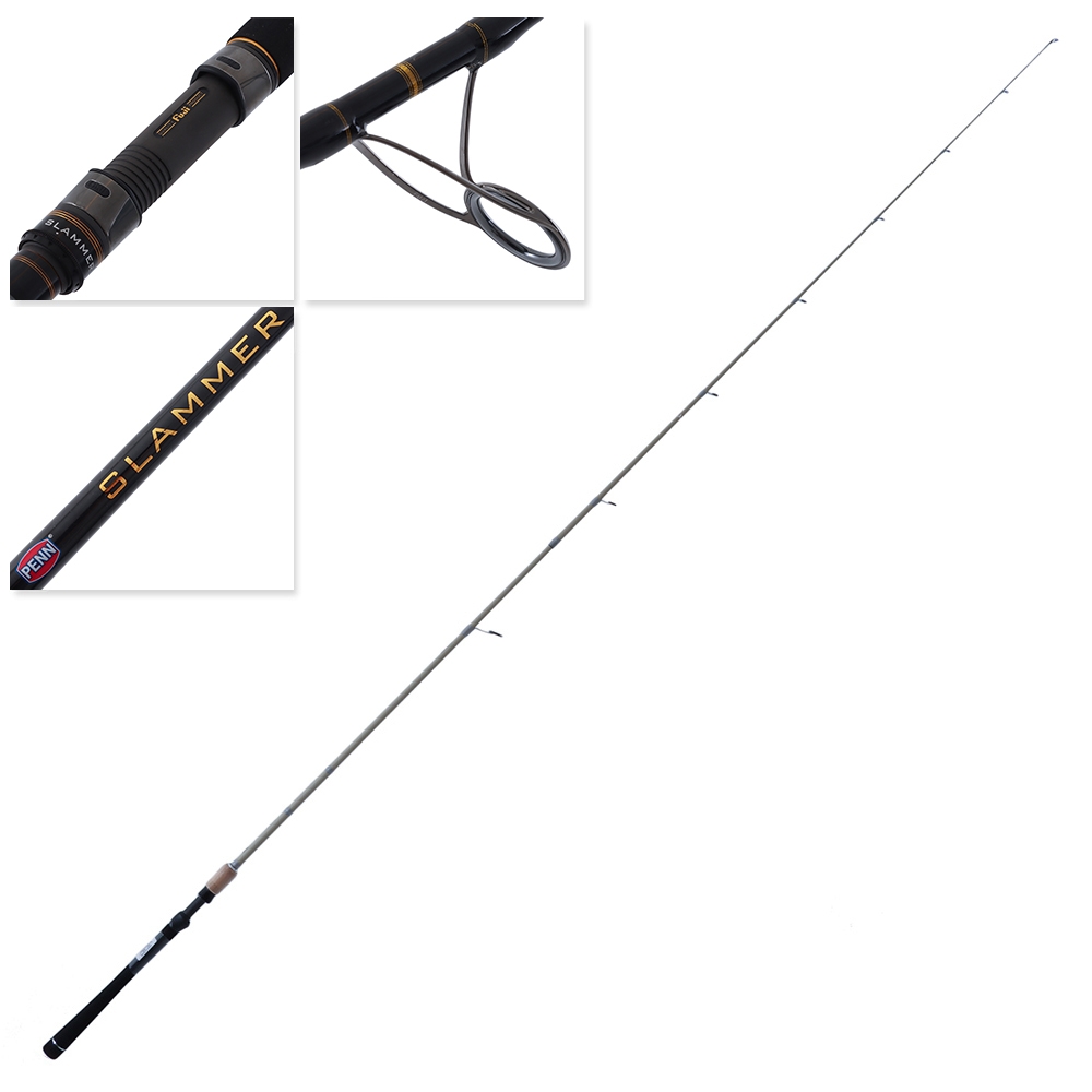 PENN Slammer 762MH Spinning Soft Bait Rod 7ft 6in PE2-4 2pc
