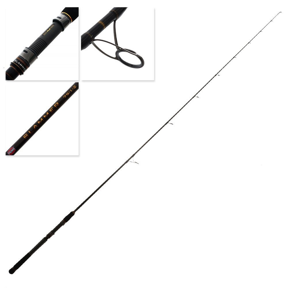 PENN Slammer 791M Spinning Soft Bait Rod 7ft 9in PE1-2 2pc