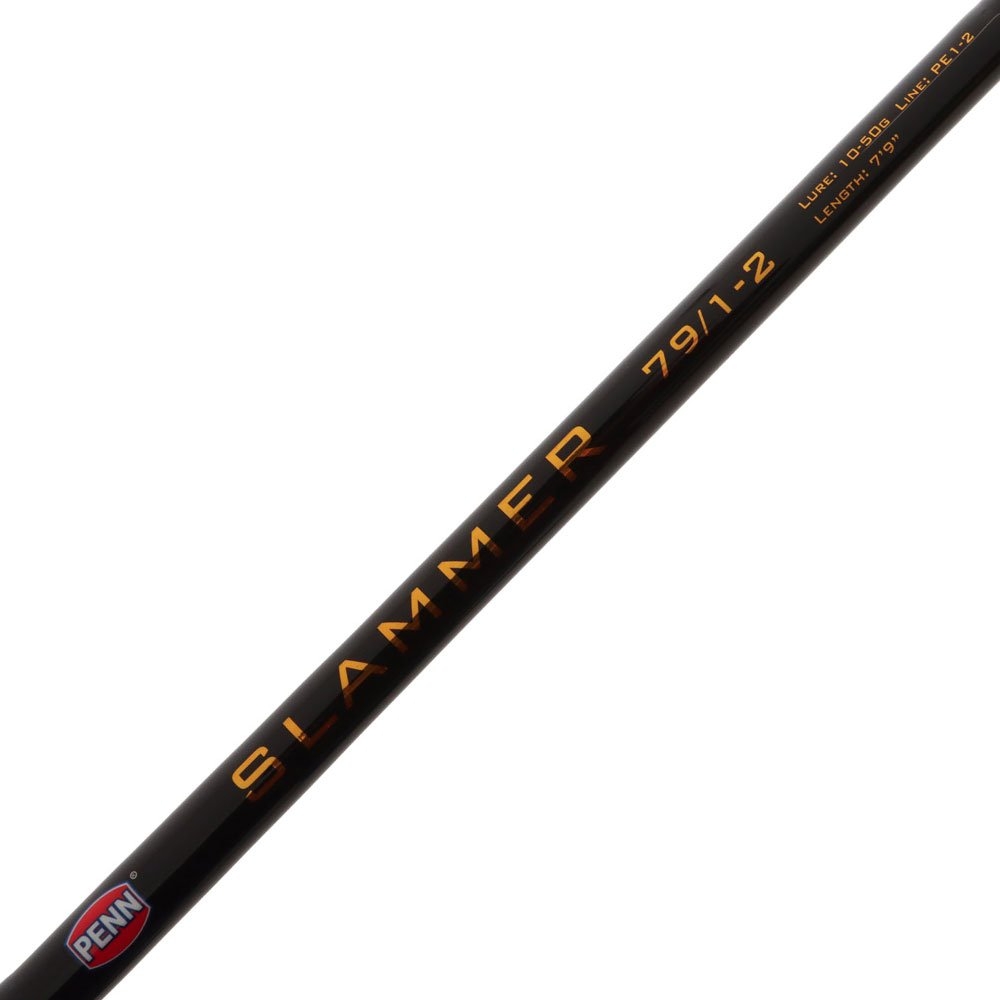 PENN Slammer 791M Spinning Soft Bait Rod 7ft 9in PE1-2 2pc