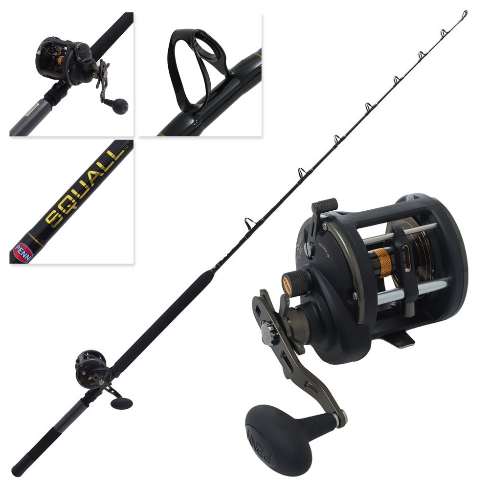 PENN Squall II 30 Level Wind Heavy Duty Overhead Combo 6ft 6in 10-15kg 1pc