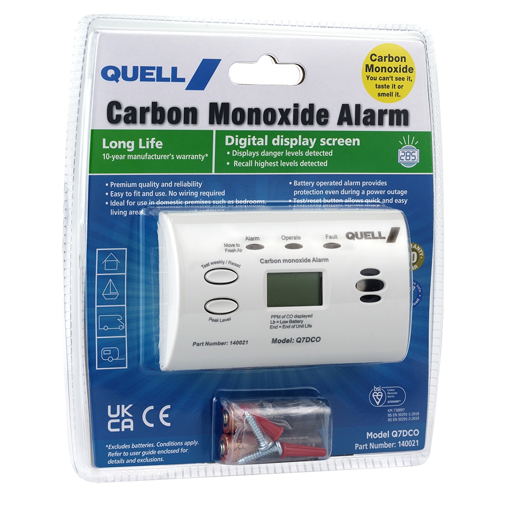 Quell Carbon Monoxide Alarm with Digital Display