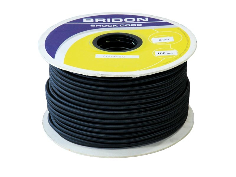 Bridon Marine Shock Cord 4mm Black 100m