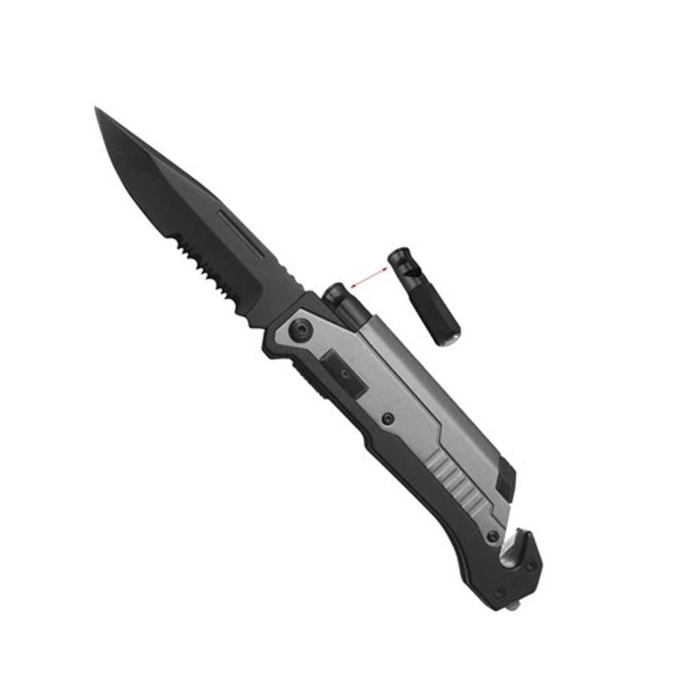 Multi Function Survival Knife with Whistle and Fire Starter