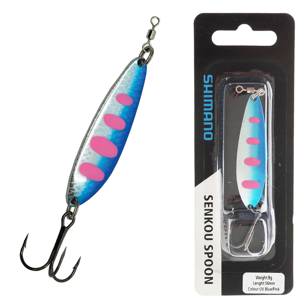 Shimano Senkou Spoon Lure 8g UV Blue/Pink