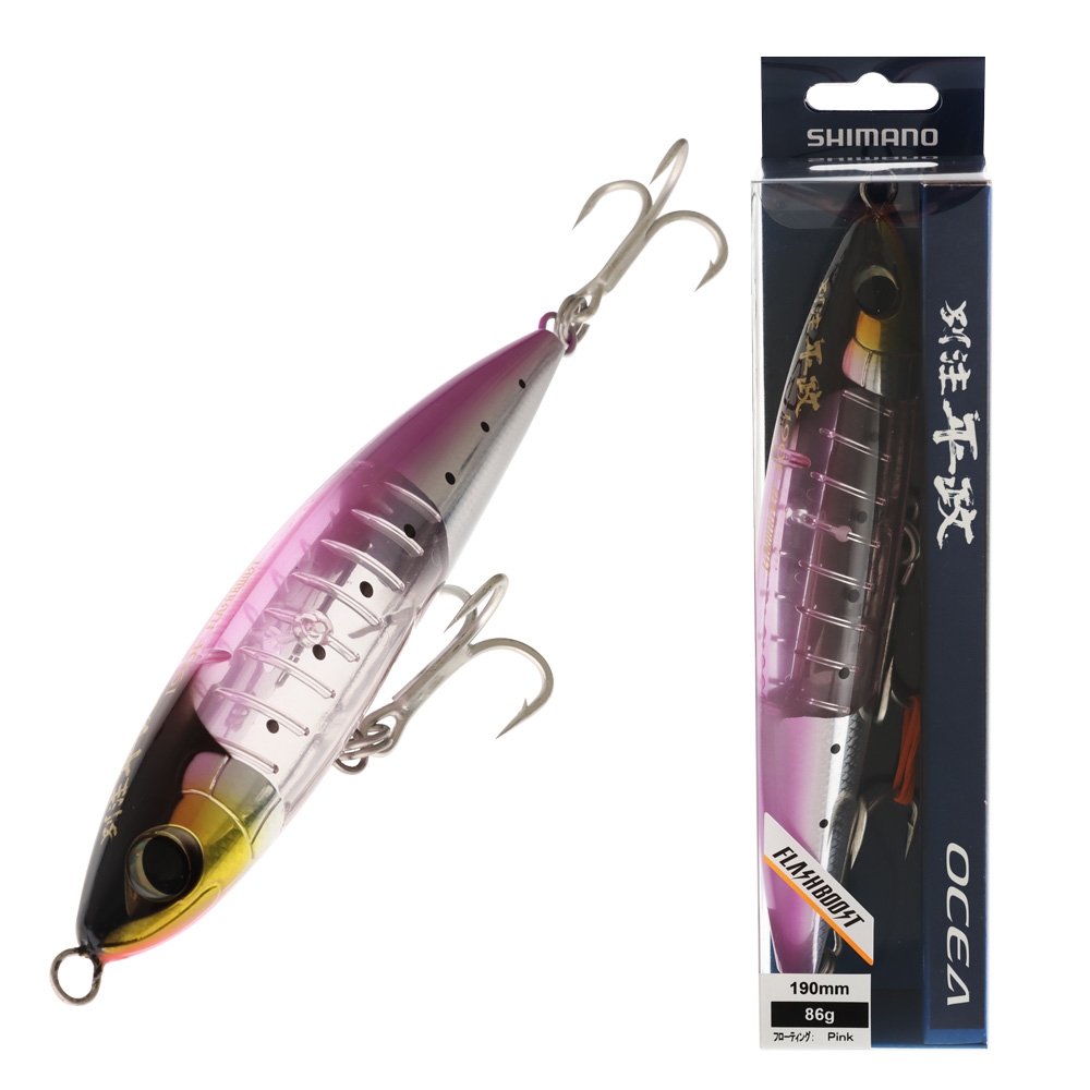Shimano Ocea Bettyu Hiramasa Flash Boost Floating Stickbait 190mm 86g Pink Sardine
