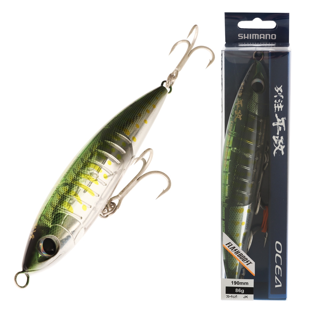 Shimano Ocea Bettyu Hiramasa Flash Boost Floating Stickbait 190mm 86g Juvenile Kahawai