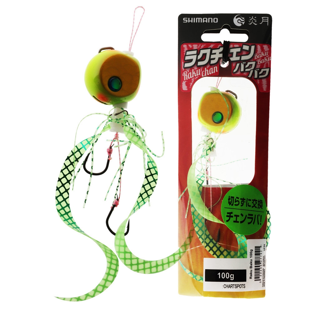 Shimano Rakuchan Baku Baku Lure 100g Chart Hot Spot