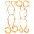 Shimano Rakuchan Baku Baku Scented Curly Skirt Qty 2 Orange