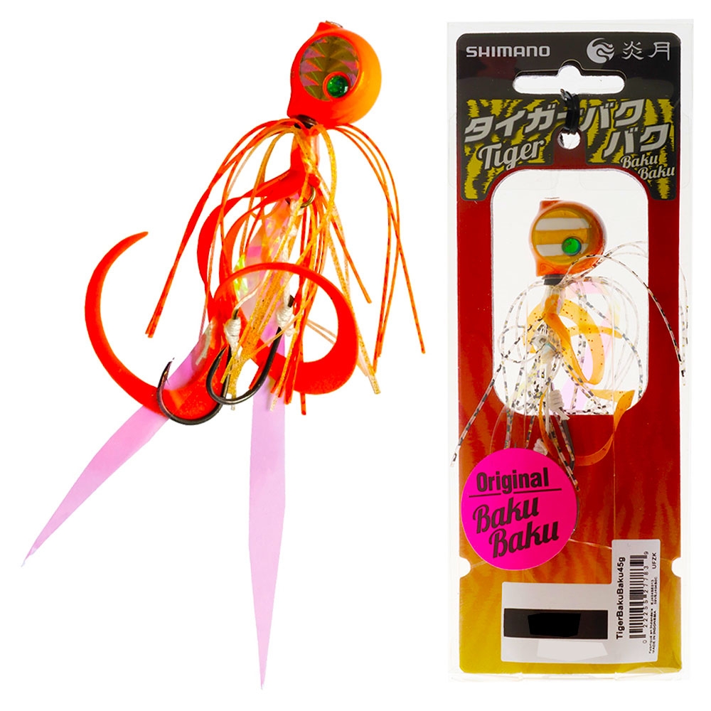 Shimano Tiger Baku Baku Slider Jig 100g Orange/Black