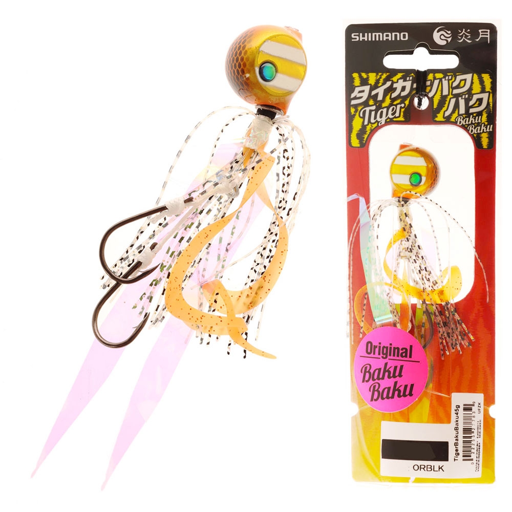 Shimano Tiger Baku Baku Slider Jig 45g Orange/Black