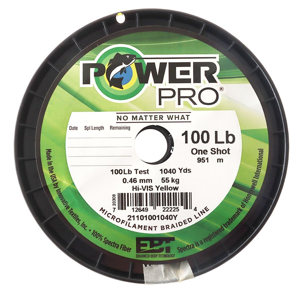 PowerPro High-Visibility Yellow Braid 100lb 1040yd