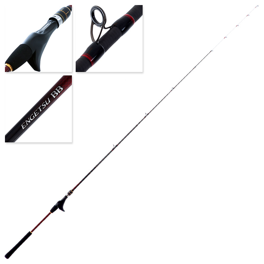 Shimano Engetsu BB Medium Heavy Spiral Wrap Overhead Rod 6ft 9in 45-200g 2pc
