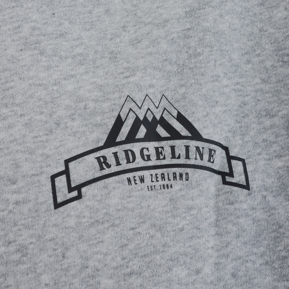 Ridgeline Impact Recycled Fleece Mens Zip Hoodie Grey Grey Marle S