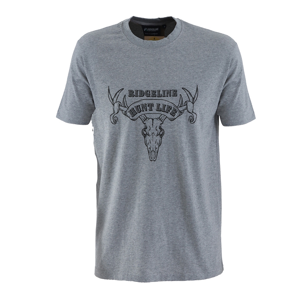 Ridgeline Hunt Life Mens T-Shirt Grey Marle