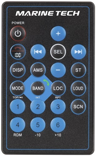 Marine AM/FM/MP3 Stereo Head Unit with Bluetooth