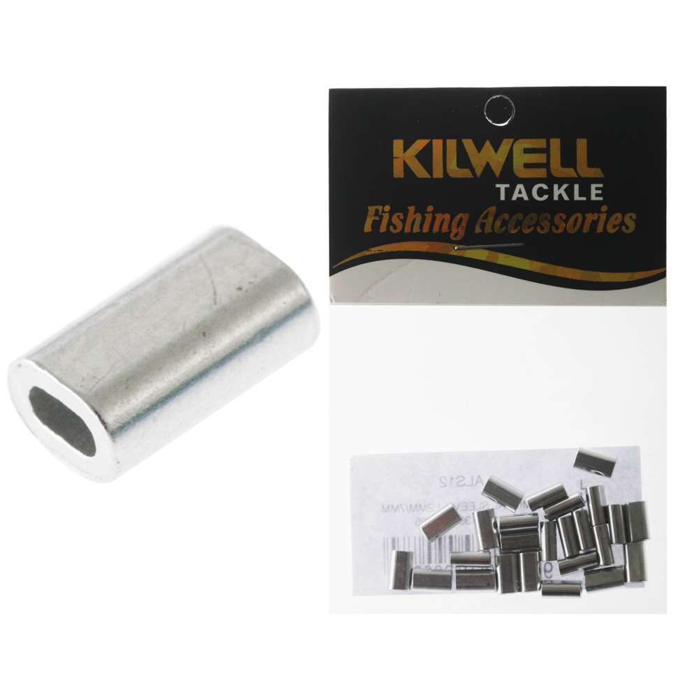 Kilwell Aluminium Sleeves 130lb 1.2mm Qty 25