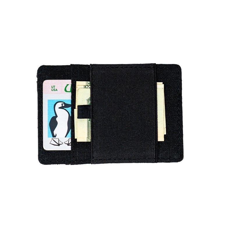 Chums Bandit Zip Wallet with ID Window Black