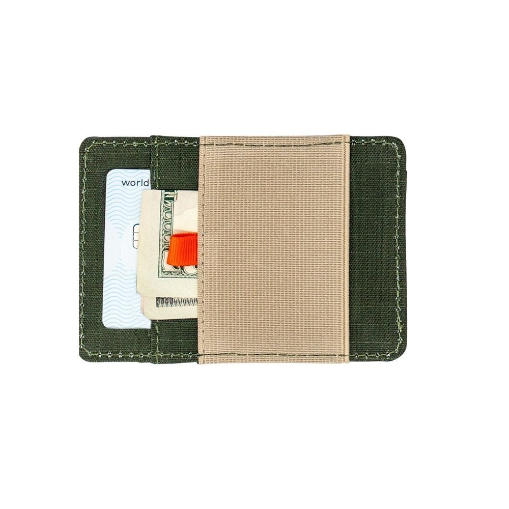 Chums Bandit Zip Wallet with ID Window Olive