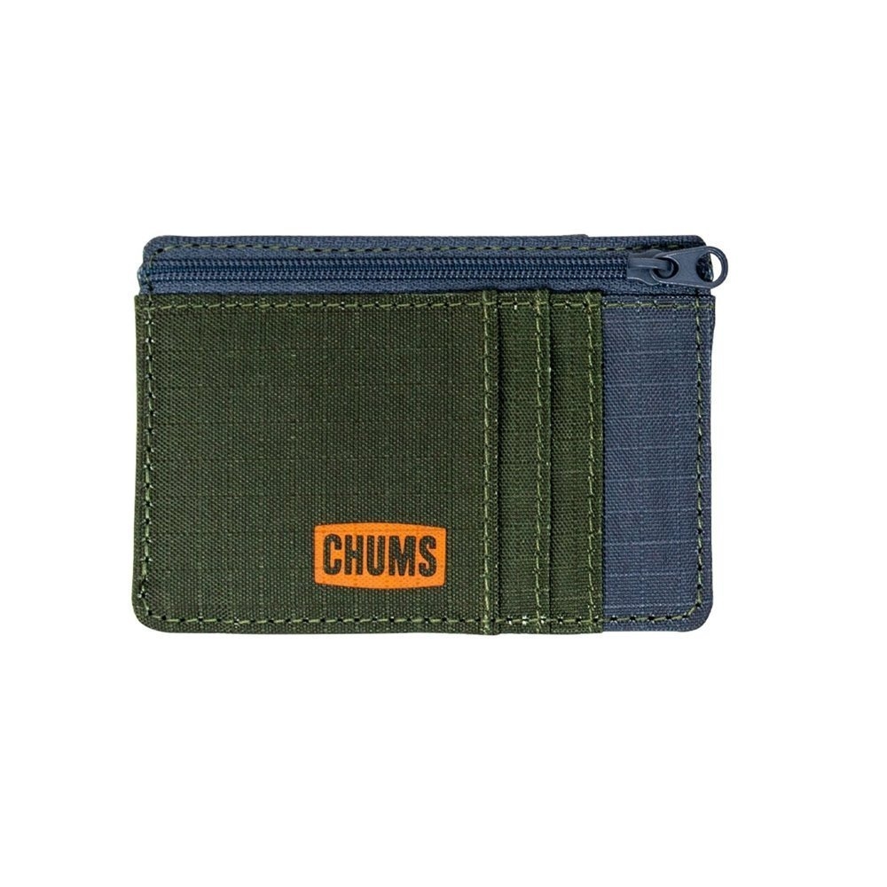 Chums Bandit Zip Wallet with ID Window Olive